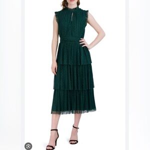 NWT Julia Jordan green midi dress 6